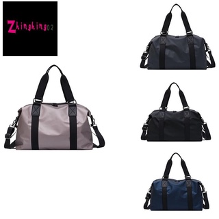 Ladies Gym Bag Gym Handbag Sports Training Shoulder Travel Bag Luggage Waterproof Outdoor Gym Bag Light Purple