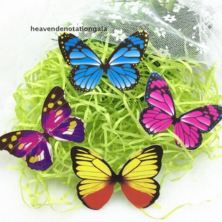 he9mx 50pcs mariposas comestibles arco iris diy cupcake hadas tartas decoración de obleas martijn (8)