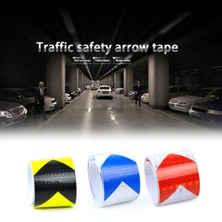 5 cm de ancho pvc reflectante de seguridad cinta de advertencia de tráfico de carretera flecha reflectante
