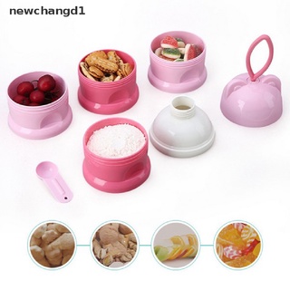 newchangd formula 4 capas dispensador de alimentos caja de almacenamiento de bebé leche recipiente de alimentos portátil