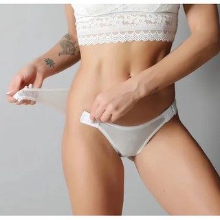 Panty Transparente Mujer Calzón Transpirable Con Broches (1)