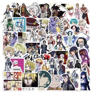 50 unids/set Anime Record of Ragnarok pegatinas de dibujos animados