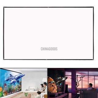 ELE 100 Inch 16:9 White Portable Fold Fabric Projection Screen for Home HD Projector