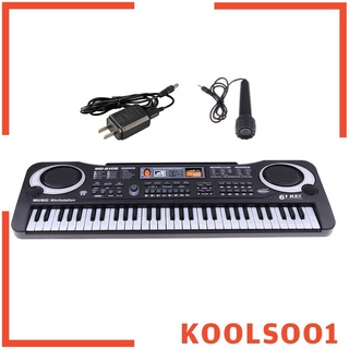 [koolsoo1] teclado digital de piano 61 teclas música instrumento electrónico niños órgano juguetes regalos