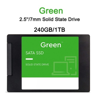 Green 2.5 "/7 Mm Unidad De Estado Sólido 1 Tb SATA SSD | Disco Duro De 240 Gb R : 540MB/s