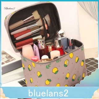 BLUE2 - bolsa de cosméticos de poliéster de gran capacidad, plegable, antiarañazos, para uso diario