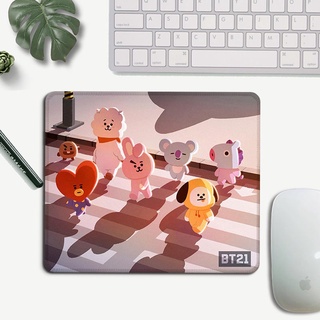 BTS Mouse Pad Creative Cartoon BT21 Office Notebook engrosado antideslizante alfombrilla de ratón