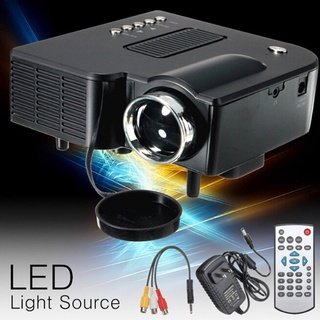 Uc28 + Mini proyector LED portátil cine en casa VGA/USB/SD/AV USB (1)