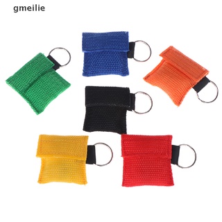 Gmeilie 1Pc Portable CPR mask keychain safty emergency face shield first aid rescue bag MX