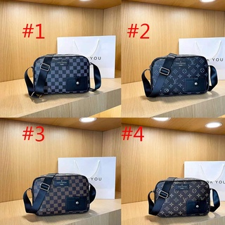 Lv Louis Vuitton bolsas De hombro ready stock bolsas crossbodys Sling bolsas De mensajero malla Pu para mujer bolsas De cuero para hombre