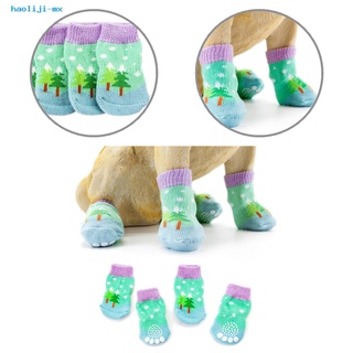 haoliji buena elasticidad perros calcetines lindos mascotas perros calcetines antiarañazos para otoño