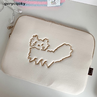 gvrycqoky 11 13 15 pulgadas portátil funda bolsa de dibujos animados gato portátil tablet interior caso bolsa mx