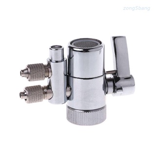 Zong grifo de filtro de agua doble válvula desviador M22 a 1/4" latón cromado