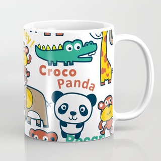 Lindo animal de dibujos animados Croco Panda taza