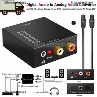 [Mango] Optical Coax Toslink Digital to Analog Converter RCA L/R Stereo Audio Adapter