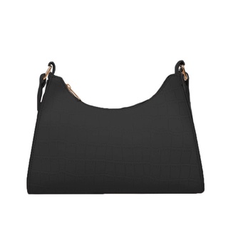Re Leather Underarm Bag Crocodile Pattern Clutch Bags Retro Tote Zipper Handbag (6)