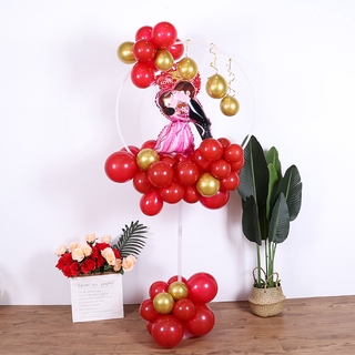 Upright soporte de anillo de Arco de globos redondos/soporte para fiestas de globos de fiesta de cumpleaños Baby Shower/decoración de globos/soporte de aro (2)