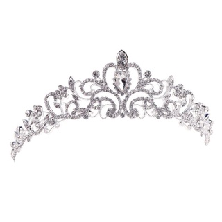 mac novia princesa austriaca impresionante cristal diadema cabello tiara boda corona velo diadema
