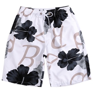 Couple Beach Pants Men's Quick-Drying Loose Seaside Swimming Trunks Hot Spring Shorts Boxers Women's Patterned Underpants Trendy Hot Pantshaibiaodede.mx