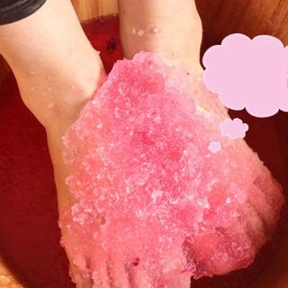 Leche rosa BubbleBath cristal barro cuerpo pie cuidado de la piel SPA baño sal exfoliante removedor (3)