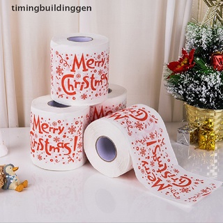 Timingbuildinggen Christmas Toilet Roll Paper Home Santa Claus Bath Toilet Roll Tissue Christmas TBG