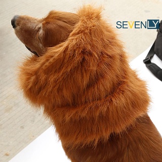 [sietemente] disfraz de mascota león melena peluca para perro Festival Fancy Dress Up -97251