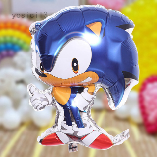 73*54cm Sonic película de aluminio globo fiesta de cumpleaños decoración de juguete