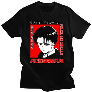 Attack on Titan T-shirt Anime Tops Cosplay Short Sleeve Tee Levi Rivaille Ackerman Loose Casual Unisex Shirt Plus Size
