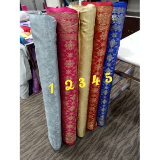 Palembang SONGKET Fabric KW METERAN (precio por 1/2 metros = 50 cm = 0,5 metros)