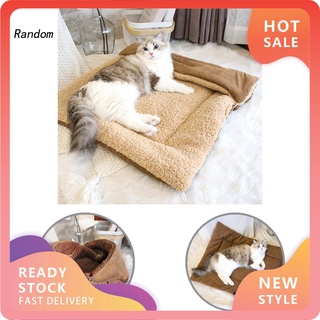 ran - manta compacta para mascotas (doble cara, utilizable, antideslizante, para cama de gato, doble cara, utilizable para perro)