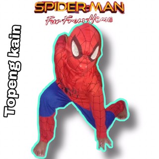 Spiderman niños disfraz máscara de tela/ropa SPIDERMAN niños/STELAN SPIDERMAN niños