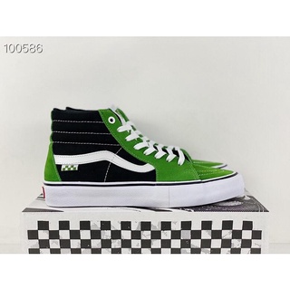 Vans skate sk8 hi Black Green casual Shoe Men 's Shoe