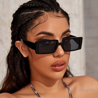 nueva moda cuadrada gafas de sol mujer transparente personalidad calle pasarela gafas