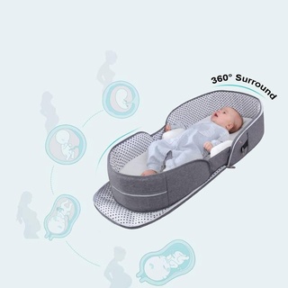 Transpirable Portátil Dormir Bebé Cama Cuna Para Multifunción Viaje Mosquito Nido Para Recién Nacidos Cunas Portátiles Para De (6)
