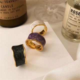 retro golden border anillos florecientes elegante anillo de oro mujeres moda accesorios de joyería (4)