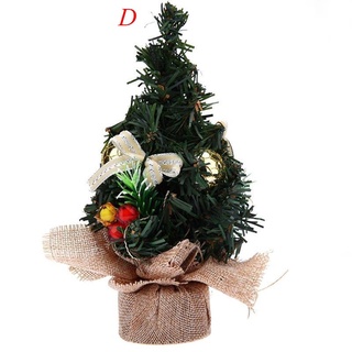 Mini árbol de navidad decoraciones de fiesta copo de nieve árbol de navidad adornos de navidad (9)