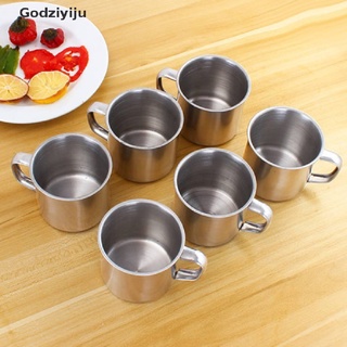 Godziyiju - taza de té (acero inoxidable, 6 unidades, para acampar al aire libre)