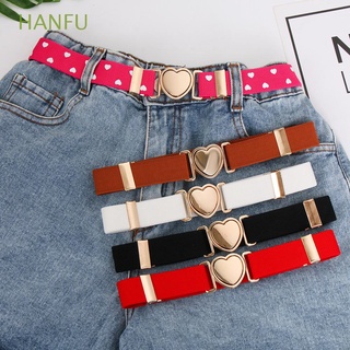 HANFU elástico cinturón de cintura adolescente niñas elásticos cinturones de corazón cinturón de moda estiramiento ajustable vestidos de niños (1)