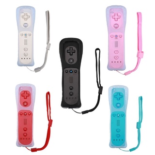 tha* Wireless Gamepad With Silicone Case for Wii Remote Controller Joystick Without Motion Plus