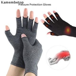 [kamembetop] guantes deportivos de protección contra la presión de alivio de la articulación malestar medio dedo.