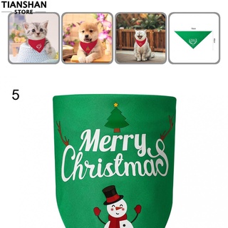Tianshan Reversible Dog Bandanas Washable Christmas Pets Bandana Durable for Home