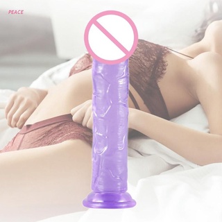 PEACE 6.3 pulgadas consolador - fuerte ventosa - realista y extremadamente suave juguete sexual para mujeres