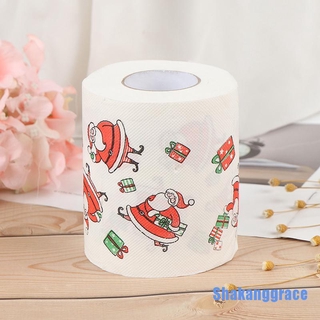 [Shakanggrace 0414] rollo de papel de seda decoraciones navideñas Santa habitación decoración de papel higiénico