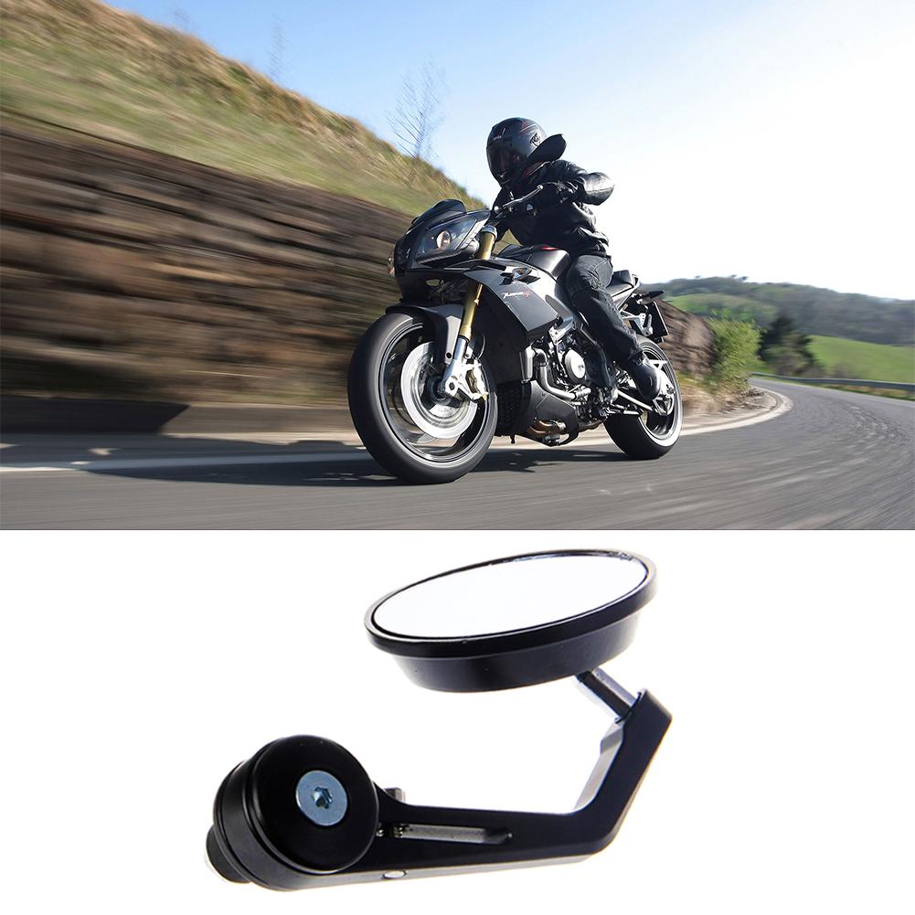 7/8" 22 mm universal de la manija de la motocicleta del extremo de la barra de visión lateral espejos café racer (1)