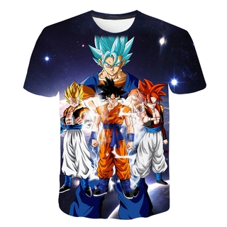 2020 Dragon ball Goku Vegeta - verano ropa de los niños niños de manga corta t-shirt niños sudadera ropa de niño niños camiseta (1)