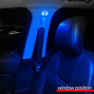 1PCS Interior Del Coche Mini Luz Táctil Ambiental Auto Techo Lámpara De Lectura LED Estilo De Noche Carga USB (8)
