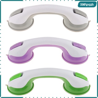[xmfgygzh] 3 piezas de succión ayudando a la manija de la taza de seguridad barra de agarre barandilla baño ducha bañera riel verde gris púrpura