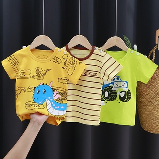 [linkcard]!!listo stock!! ropa de niños bebé niño niñas camiseta verano 2021 nueva ropa coreana niños ropa de algodón puro corto lindo de dibujos animados de algodón manga t (2)