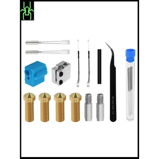 [en stock] impresora 3D termistor tubo de calentamiento Kit de accesorios de garganta práctico conjunto (7)