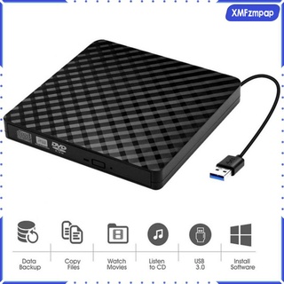 [XMFZMPAP] External USB 3.0 DVD-RW CD Writer Drive Burner Reader Player for PC Notebook